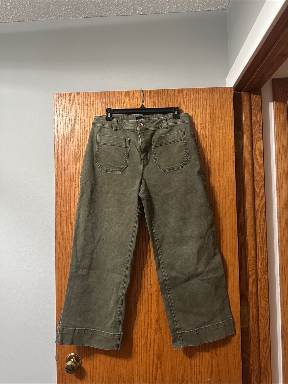 Sanctuary Olive Green Wide Leg Jeans
